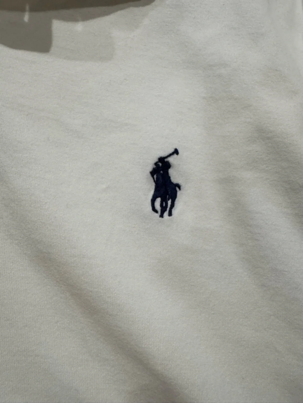 Polo Ralph Lauren Mens Custom Fit White Cotton Short Sleeve Polo‎ Shirt Large